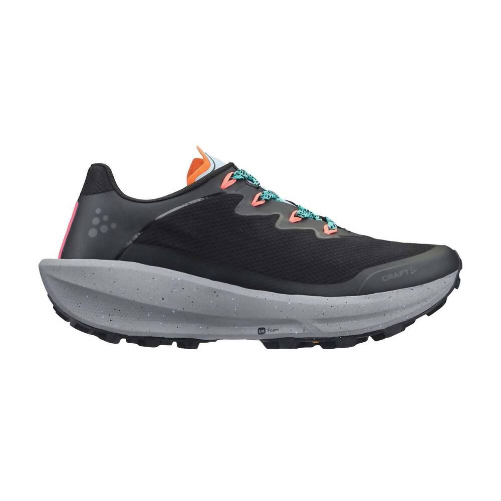 NEW CRAFT women's ultra trail 2 running shoe in black/mind